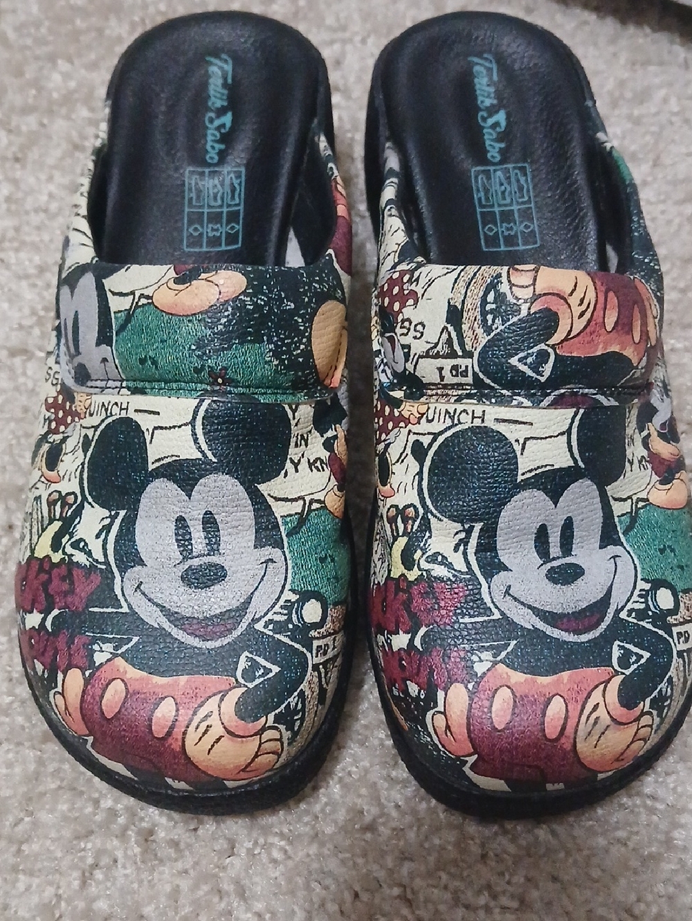 Mickey Mouse Slip-On Clogs Eu Size 38
